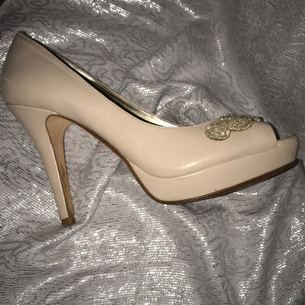 Antonio Melani Tan Peep Toe Pump